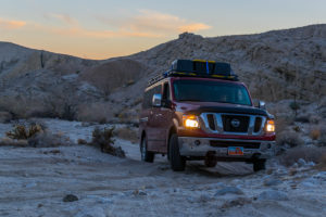 4x4 Nissan Van in the desert